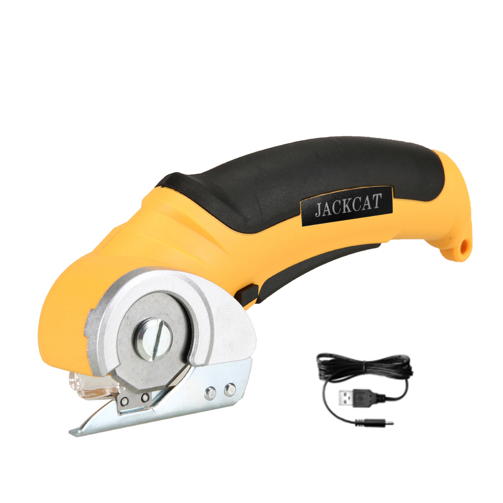Rotary Cutter Fabric - 6 มม.ไฟฟ้ากรรไกรตัดความหนาเครื่องตัดผ้ากระดาษแข็งหนังพลาสติกTrimmerไฟฟ้าเครื่องตัดผ้าโรตารี