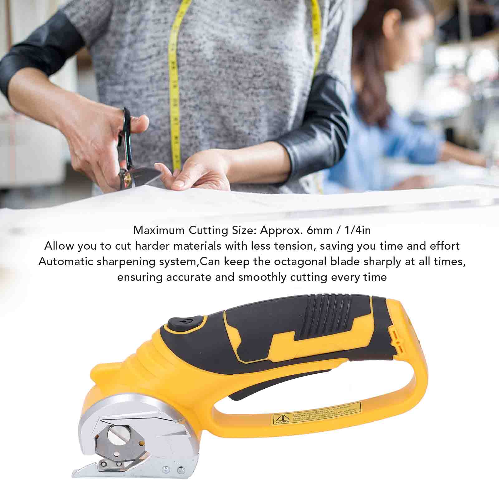 Rotary Cutter Fabric - เครื่องตัดกระดาษแข็งไฟฟ้าแบบไร้สาย กรรไกรไฟฟ้าแบบมือถือ เครื่องตัดแบบหมุนไฟฟ้าพร้อมไฟสำหรับพรม กระดาษแข็ง และผ้า