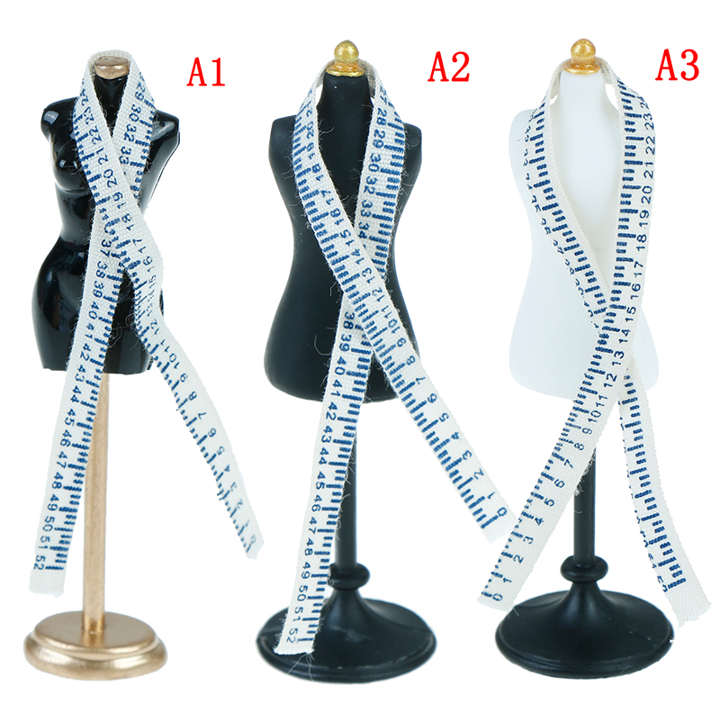 Dress Form Mannequin - 1/12 มินิเรซิ่นของเล่นสําหรับตกแต่งตุ๊กตา Dollhouse Miniature อุปกรณ์เสริม Mannequin
