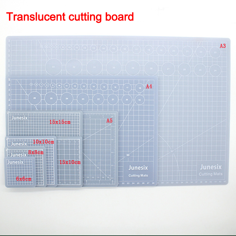 Cutting Mat Self Heal - A3/A4/A5 เสื่อตัดโปร่งแสง Pvc เส้นตาราง Self Healing