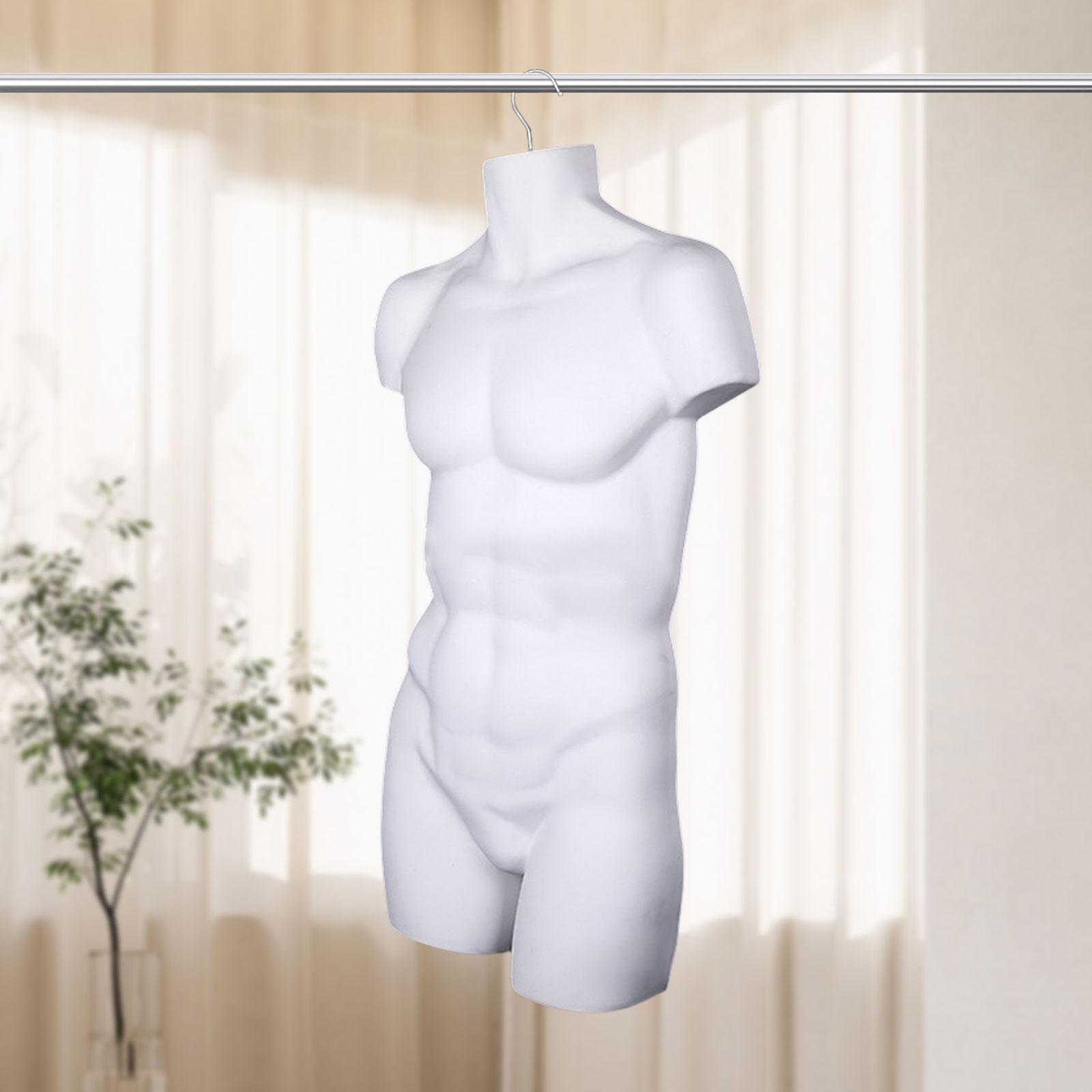 Dress Form Mannequin - ชาย Mannequin Hanger Stand ลําตัวชุดรูปแบบสําหรับแสดงห้างสรรพสินค้าร้านค้าปลีกตลาดชาย Mannequin
