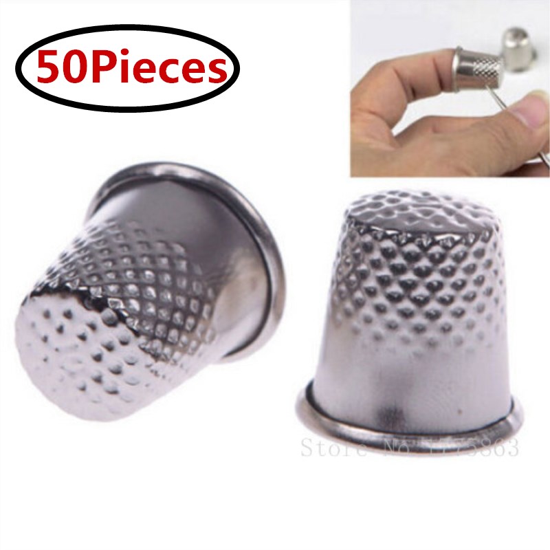 Sewing Thimble Metal - 50Pcs 18Mm Finger Thimbles Metal Shield