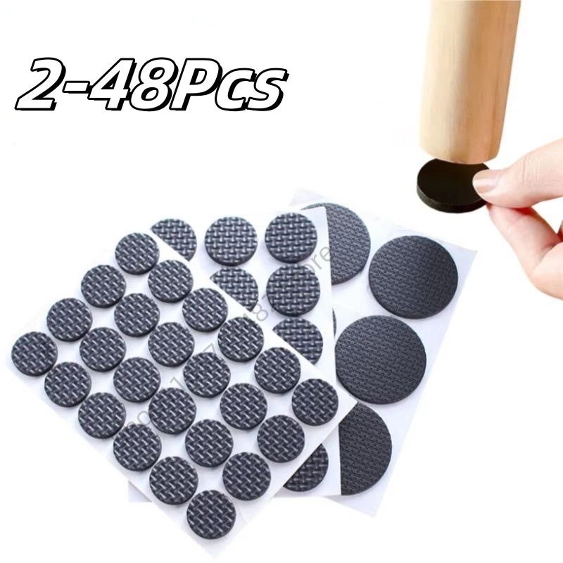 Cutting Mat Self Heal - แผ่นรองขาเฟอร์นิเจอร์สีดำแบบมีกาวในตัว 2-48 ชิ้น แผ่นสักหลาดกันลื่น DIY ป้องกันรอยขีดข่วน