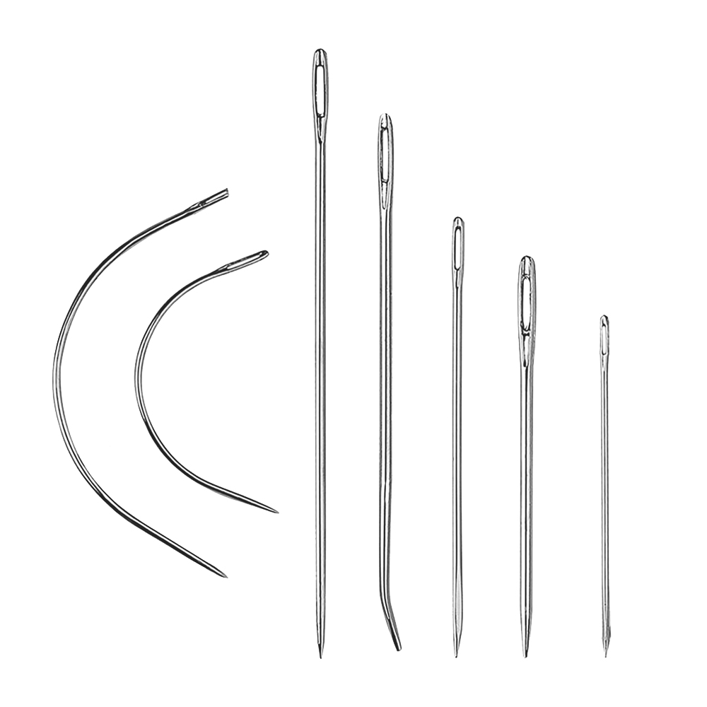 Leather Needle Heavy - 7ชิ้น/แพ็คเข็ม jahit kulit สำหรับงานหนักในครัวเรือนเข็มเย็บมือสำหรับหนังพรมเบาะผ้าใบเครื่องมือตัดเย็บซ่อมแซม