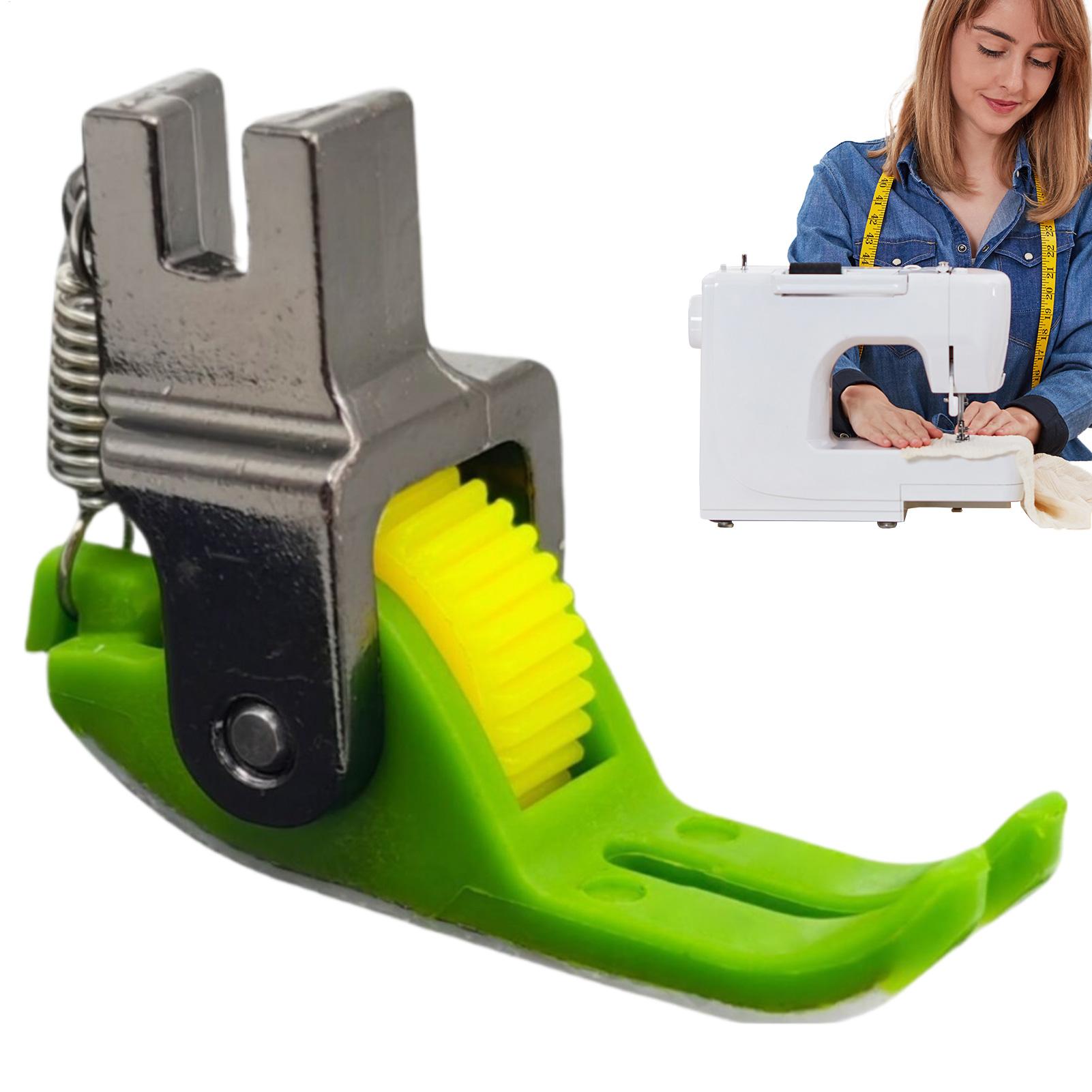 Textile Sewing Machines - ตีนผีแบบลูกกลิ้งสำหรับจักรเย็บผ้ารุ่นใหม่ แบบแบน สำหรับเย็บตะเข็บเล็ก อะไหล่จักรเย็บผ้า