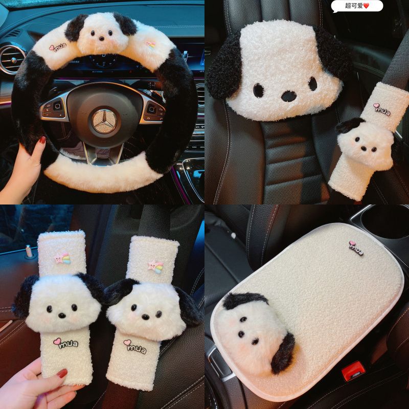Shoulder Pad Set In - ชุดของขวัญซานริโอ้ ประกอบด้วย หมอนรองคอ หมอนรองเอว หมอนรองเบาะรถยนต์ กล่องใส่ทิชชู่