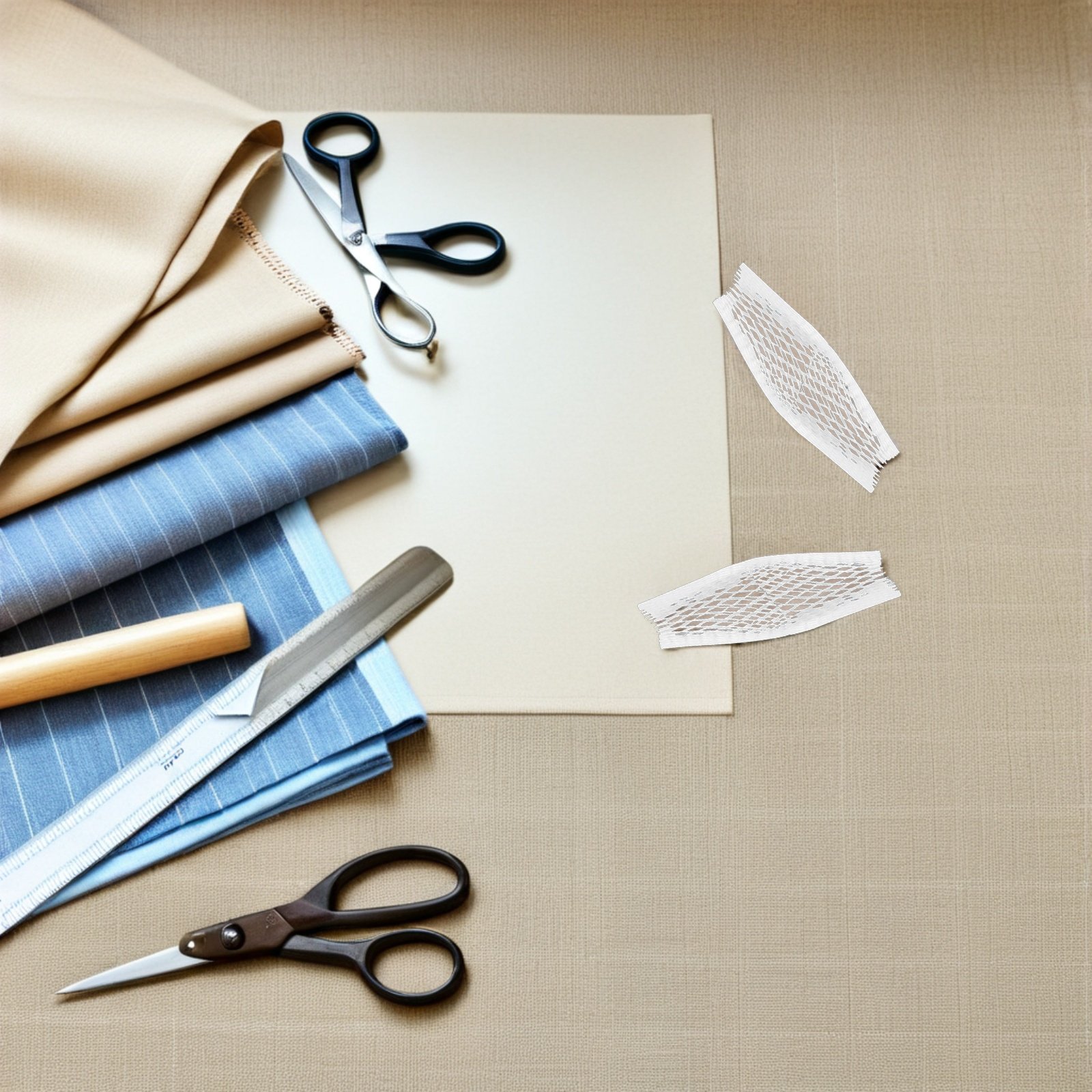 Sewing Net - ปลอกป้องกันด้ายแบบตาข่ายยืดหยุ่น 200 ชิ้น ปลอกคลุมด้ายแบบระบายอากาศ สำหรับงานปัก งานเย็บผ้า