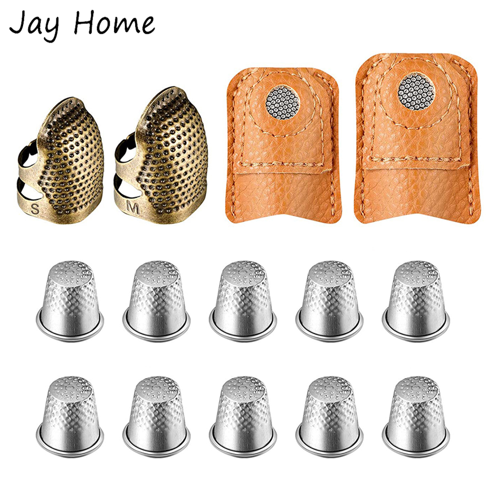14 ชิ้นเย็บ Thimble ชุดโลหะทอง - Sewing Thimble Metal บทวิจารณ์และราคา