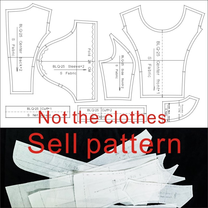 เย็บภาพวาดหญิง V คอ Blazer 1:1 - Textile Sewing Patterns บทวิจารณ์และราคา