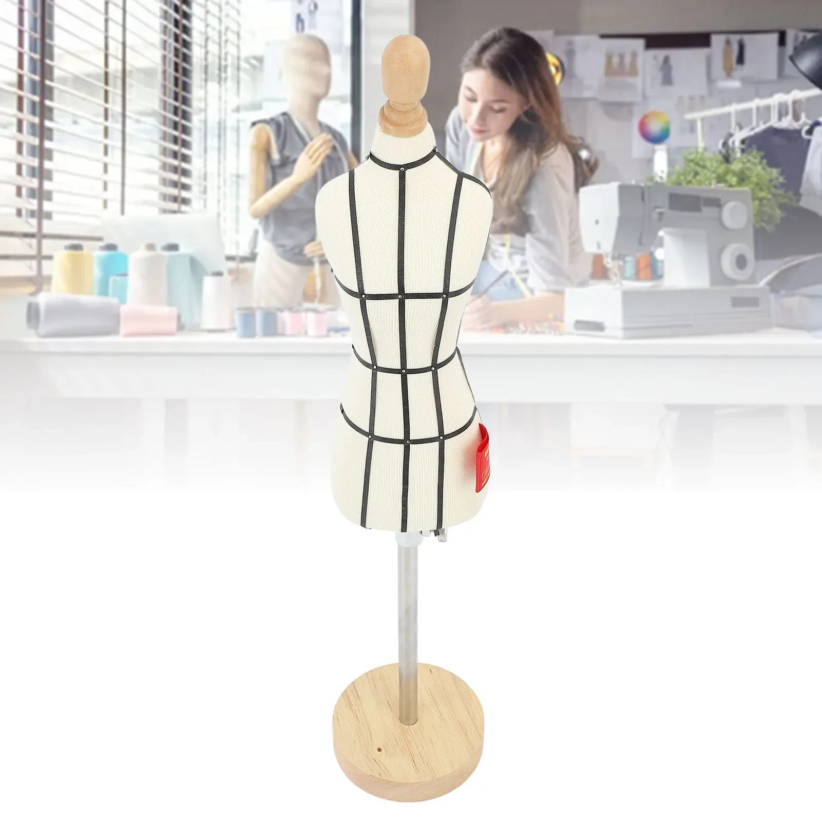 โมเดลชุดเดรสขนาดเล็กพร้อมฐานไม - Dress Form Mannequin บทวิจารณ์และราคา