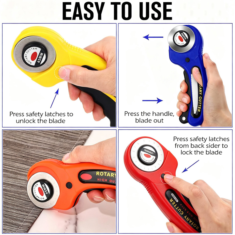 เครื่องตัดผ้าแบบหมุน ใบมีดขนาด - Rotary Cutter Fabric บทวิจารณ์และราคา