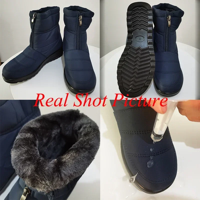 รองเท้าบูทกันน้ำกันลื่นสำหรับผ - Sewing Front Zipper บทวิจารณ์และราคา