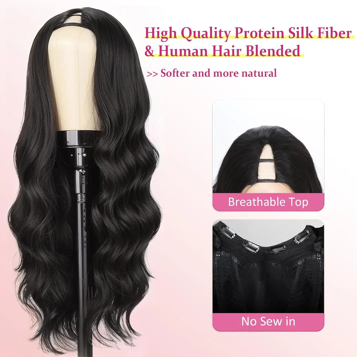 วิกผมแบบ V Part ผมแท้ ลอนธรรมช - Sewing V บทวิจารณ์และราคา
