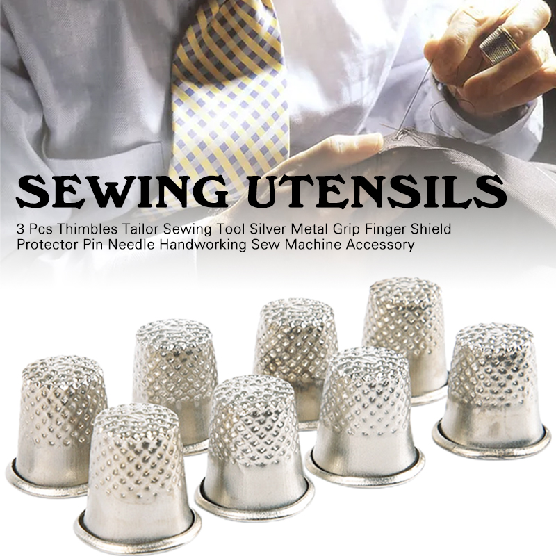 3 ชิ้น Thimble โลหะเย็บ Thimbl - Sewing Thimble Metal บทวิจารณ์และราคา