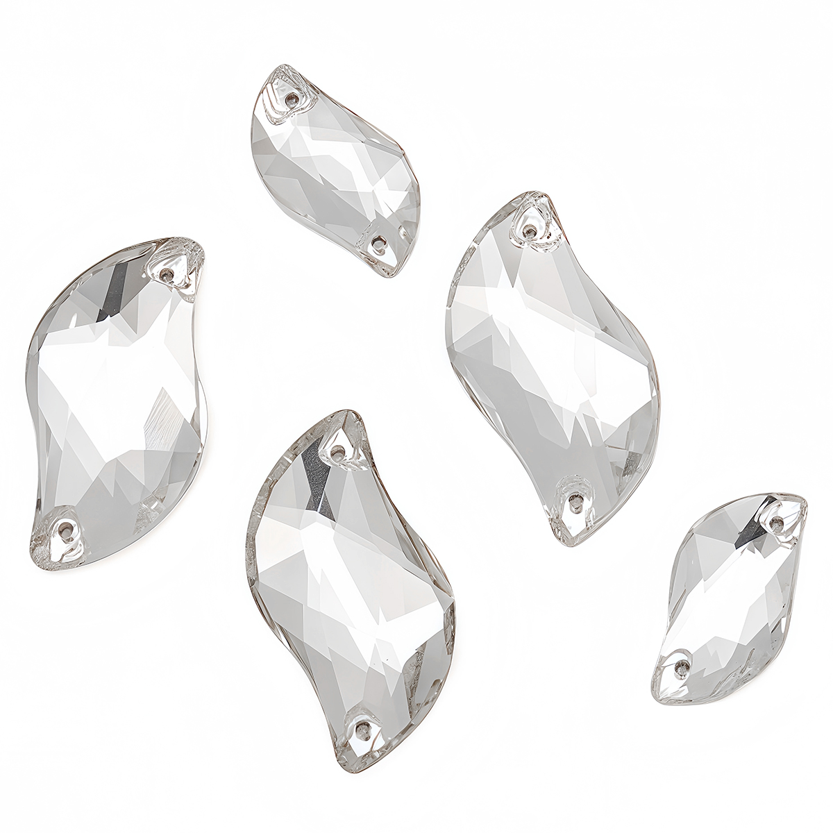 S รูปร่างเย็บบน Rhinestone แก้ - Sewing V บทวิจารณ์และราคา
