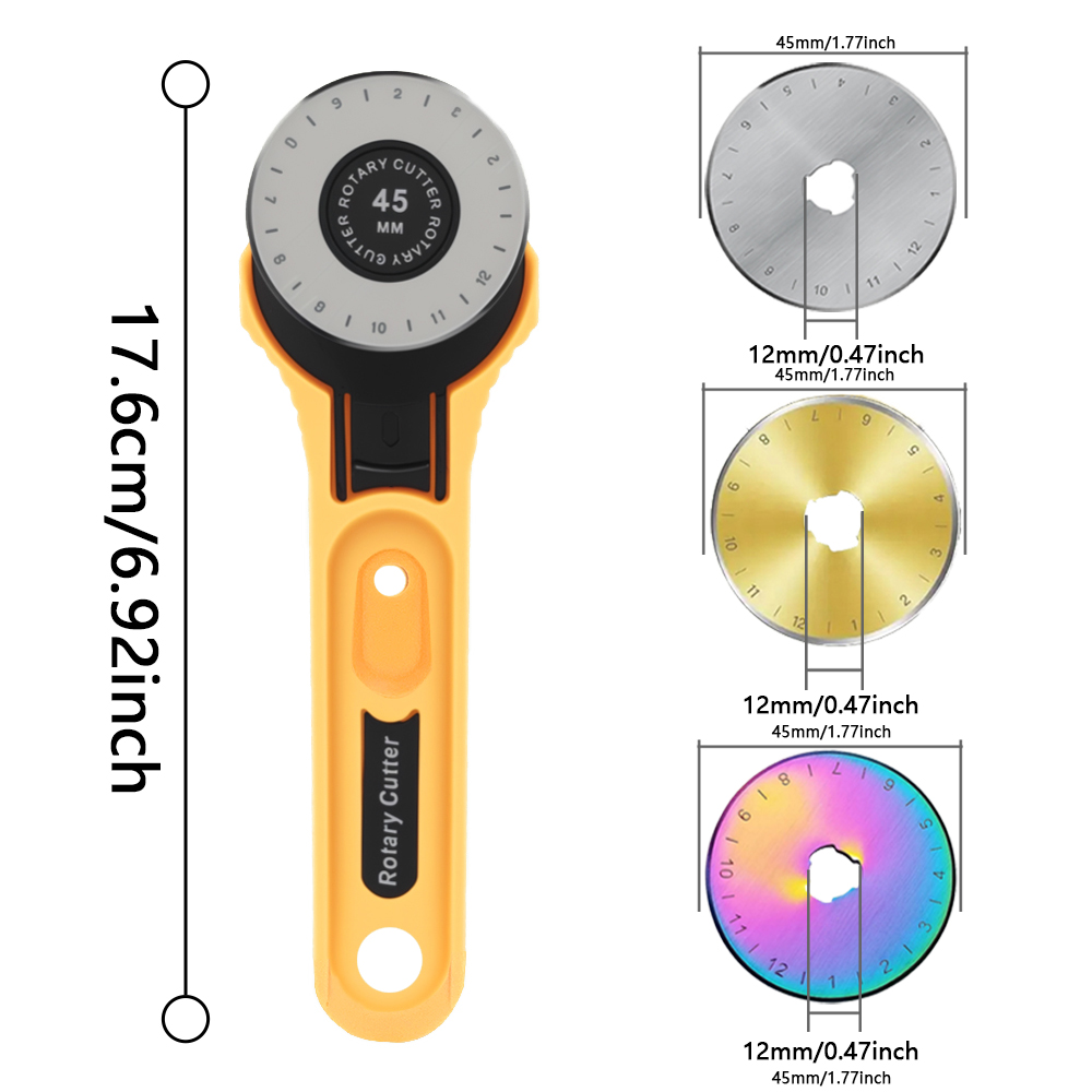 เครื่องตัดผ้าแบบหมุน 45 มม. เค - Rotary Cutter Fabric บทวิจารณ์และราคา