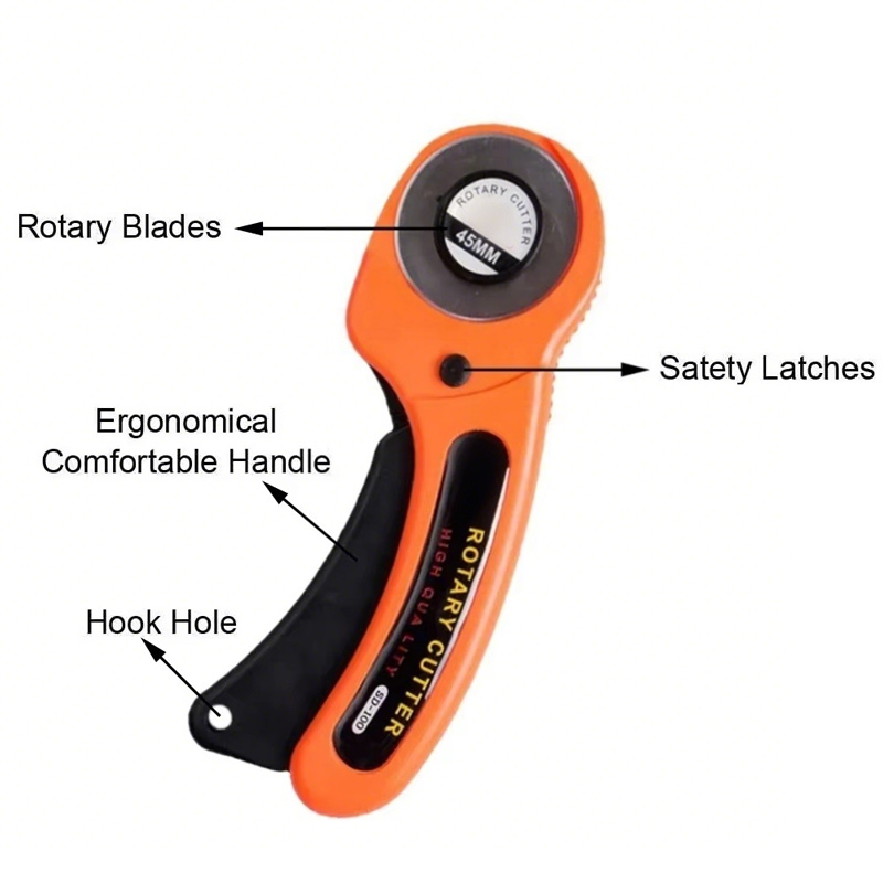 มีดตัดผ้าแบบล้อหมุน 45 มม. มีด - Rotary Cutter Fabric บทวิจารณ์และราคา