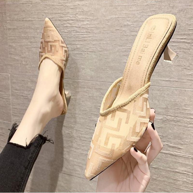 ผู้หญิงตาข่ายรองเท้าส้นสูงรองเ - Sewing Net บทวิจารณ์และราคา