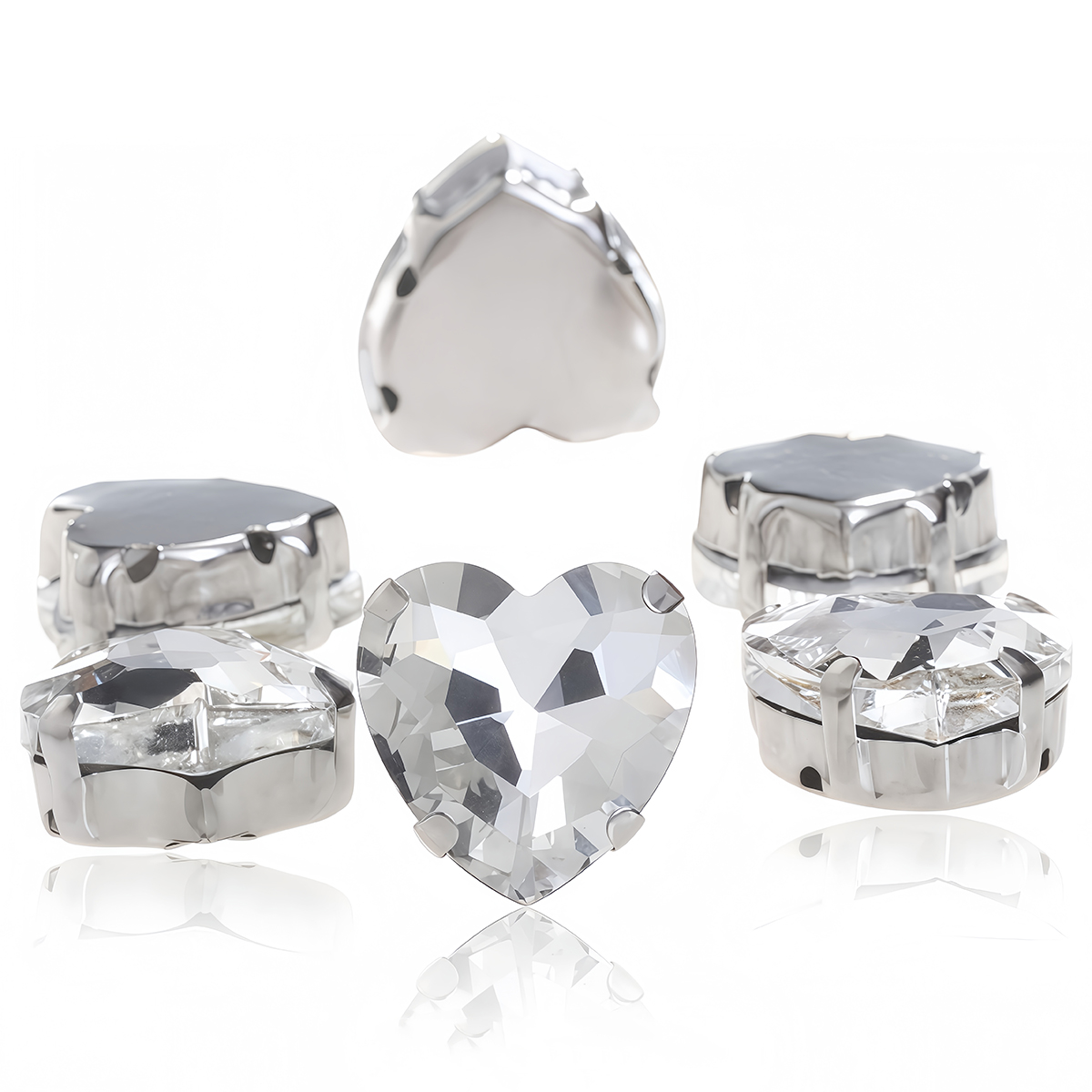 Rhinestones แก้วรูปหัวใจพร้อม  - Sewing V บทวิจารณ์และราคา