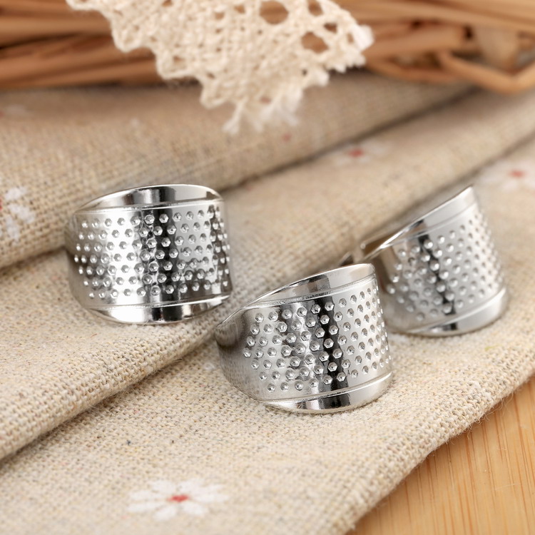 3PcsโลหะThimblesจักรเย็บผ้าตัด - Sewing Thimble Metal บทวิจารณ์และราคา