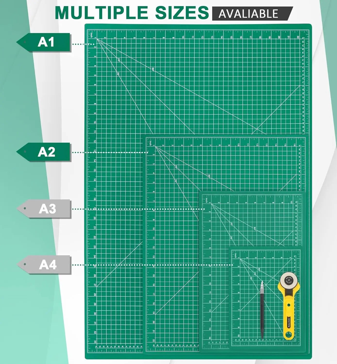 A2 A3 A4 A5 แผ่นตัด PVC Double - Cutting Mat Self Heal บทวิจารณ์และราคา