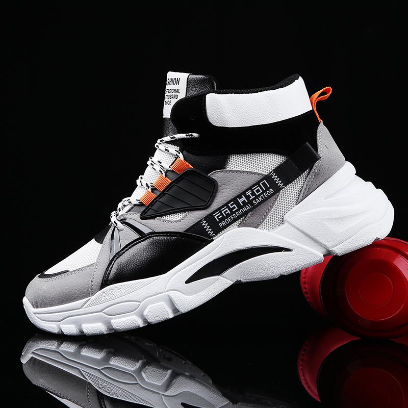 Hightopฤดูร้อนผู้ชายกีฬารองเท้ - Sewing Front Zipper บทวิจารณ์และราคา