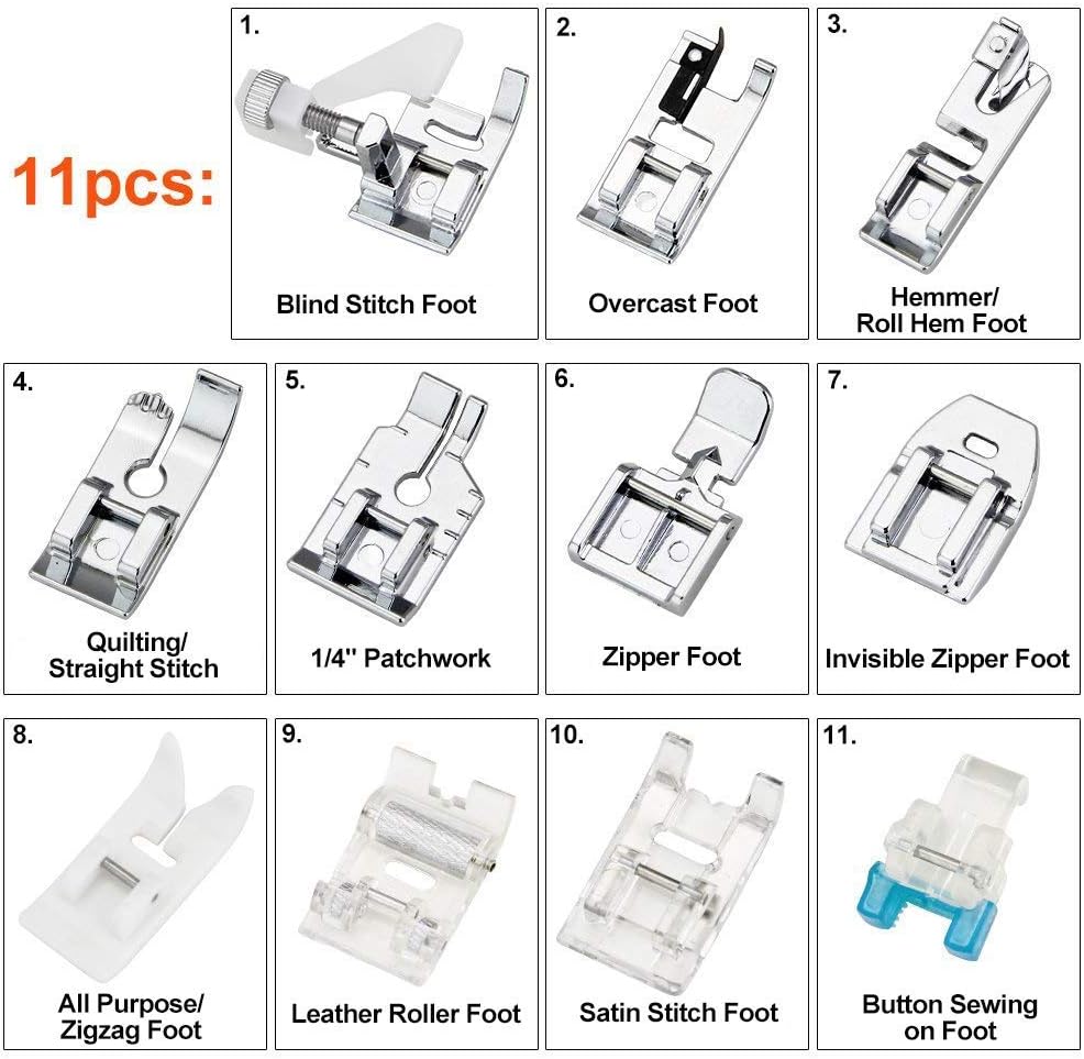 ชุดตีนผีจักรเย็บผ้า 11 ชิ้น -  - Textile Sewing Machines บทวิจารณ์และราคา