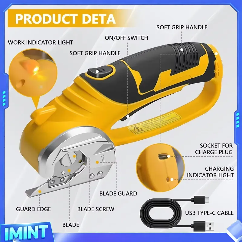 กรรไกรไฟฟ้าไร้สาย 2000mAh เครื - Rotary Cutter Fabric บทวิจารณ์และราคา