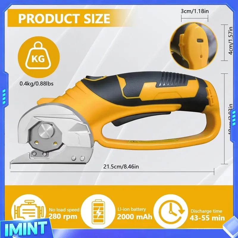 กรรไกรไฟฟ้าไร้สาย 2000mAh เครื - Rotary Cutter Fabric บทวิจารณ์และราคา