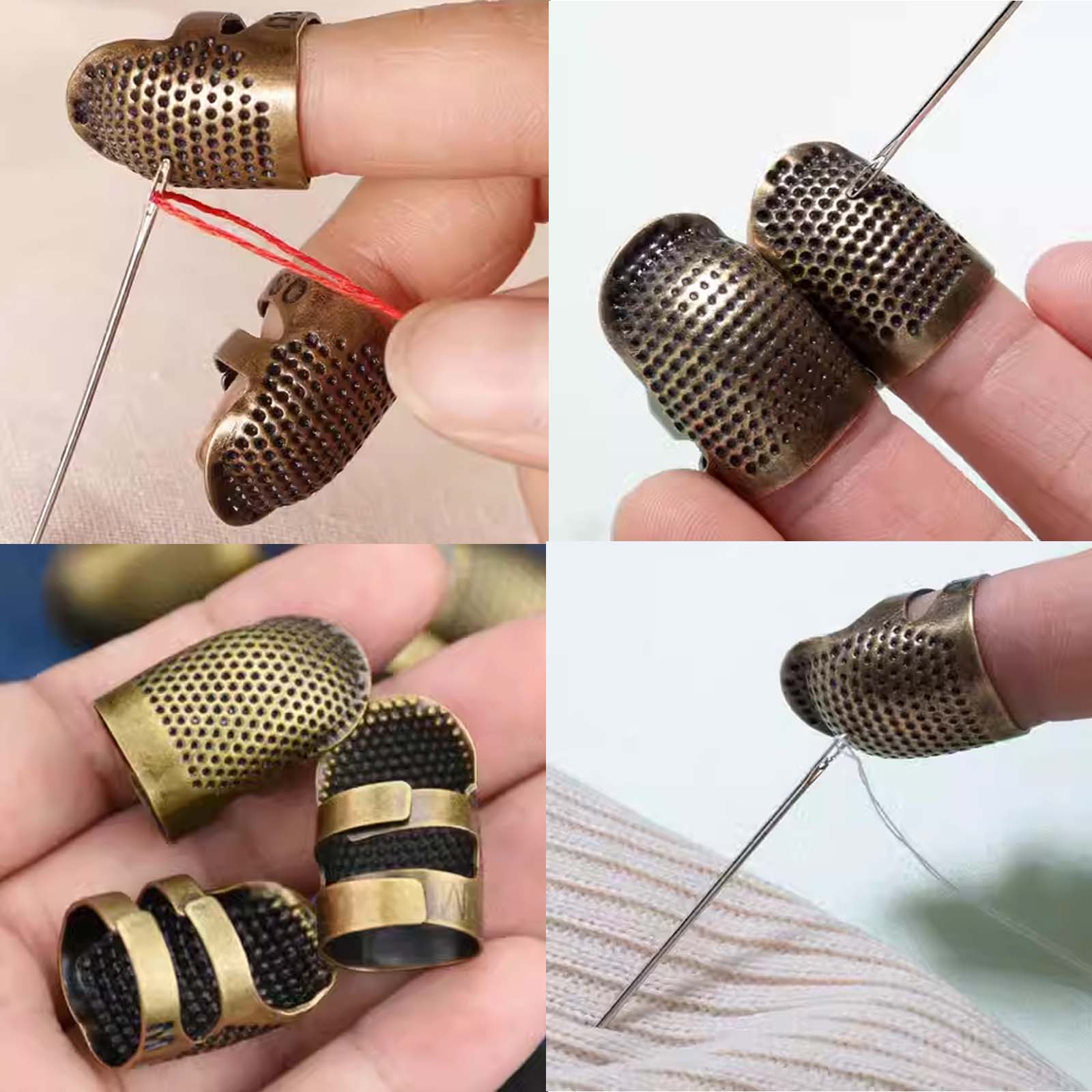 ปลอกนิ้วโลหะแบบปรับได้สำหรับเย - Sewing Thimble Metal บทวิจารณ์และราคา