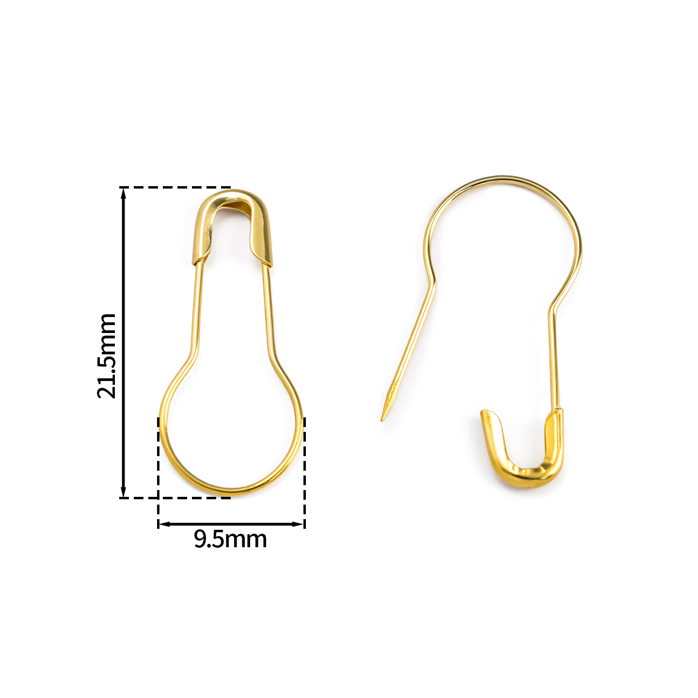 100 ชิ้น/ล็อต เข็มกลัดโลหะรูปท - Sewing Knit บทวิจารณ์และราคา
