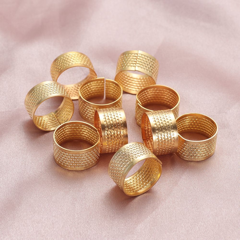 อุปกรณ์เย็บผ้า วินเทจ สีทอง งา - Sewing Thimble Metal บทวิจารณ์และราคา