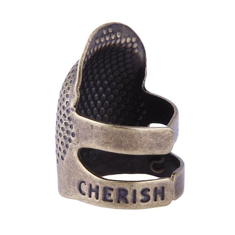อุปกรณ์เย็บผ้า วินเทจ สีทอง งา - Sewing Thimble Metal บทวิจารณ์และราคา
