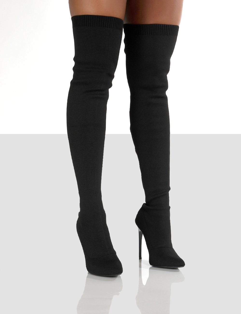 ผู้หญิงฤดูใบไม้ร่วงกว่าเข่าบู๊ - Sewing Knit บทวิจารณ์และราคา