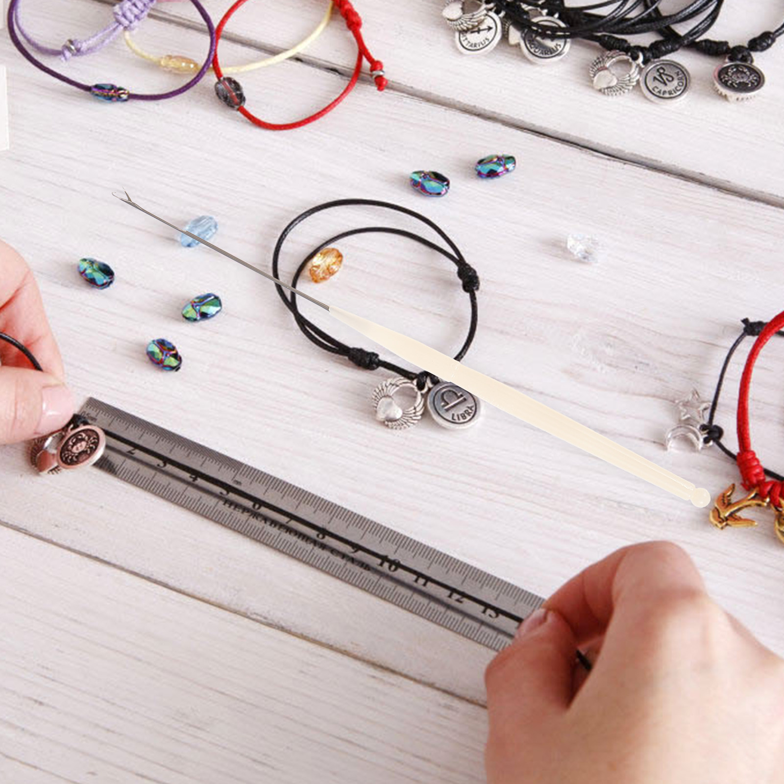 เข็มโครเชต์ขนาดเล็ก 5 ชิ้น น้ำ - Needle Threader Tool บทวิจารณ์และราคา