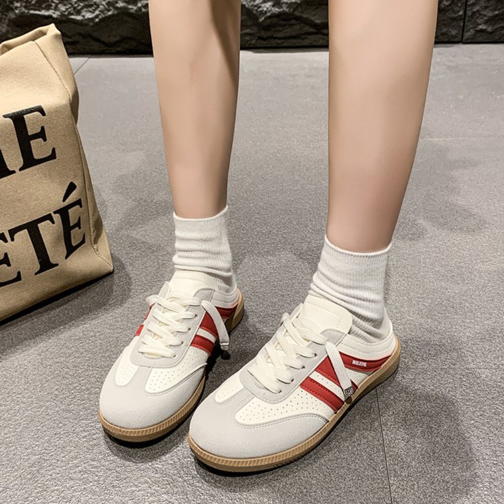 20206 รองเท้าแตะหัวกลมแบบสวม ด - Sewing Net บทวิจารณ์และราคา