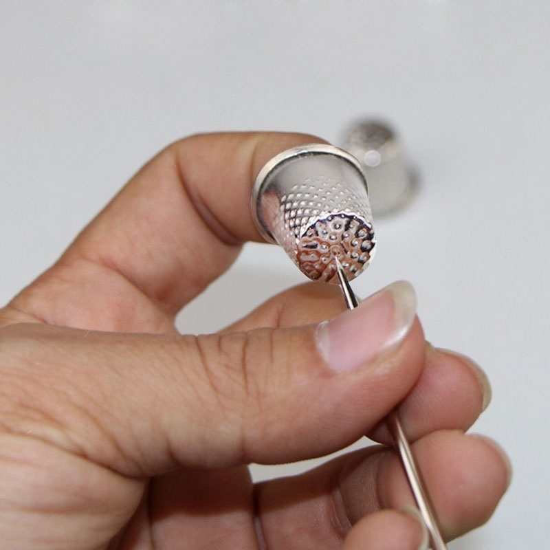 ฝาครอบนิ้วป้องกันเข็มเย็บผ้า 1 - Sewing Thimble Metal บทวิจารณ์และราคา