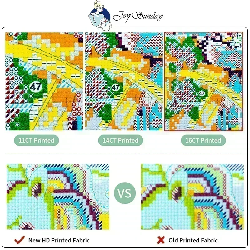 Joy Sunday Cross Stitchชุดฤดูใ - Textile Sewing Patterns บทวิจารณ์และราคา