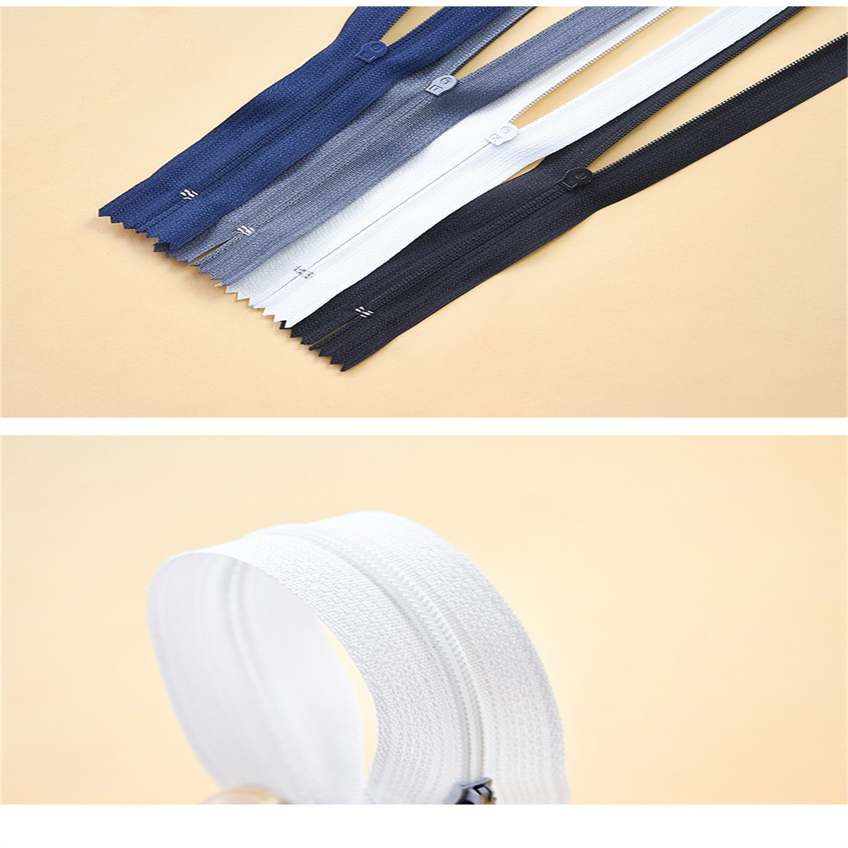 10 ชิ้น # ซิปไนลอนแบบปิด 3 ชิ้ - Sewing Front Zipper บทวิจารณ์และราคา