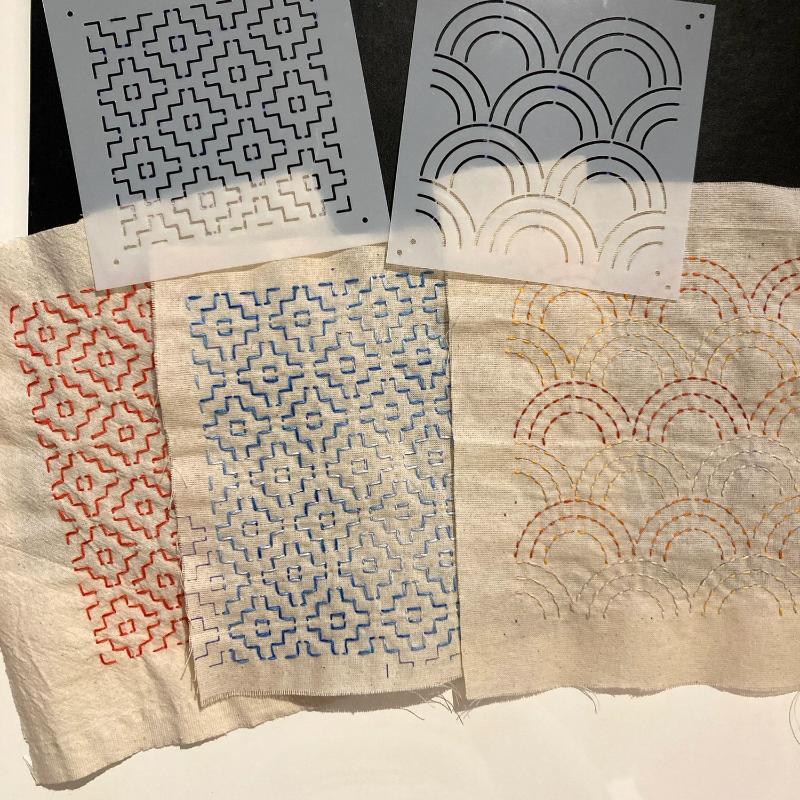 ชุดแม่แบบลายปักซาชิโก แบบนำกลั - Textile Sewing Patterns บทวิจารณ์และราคา