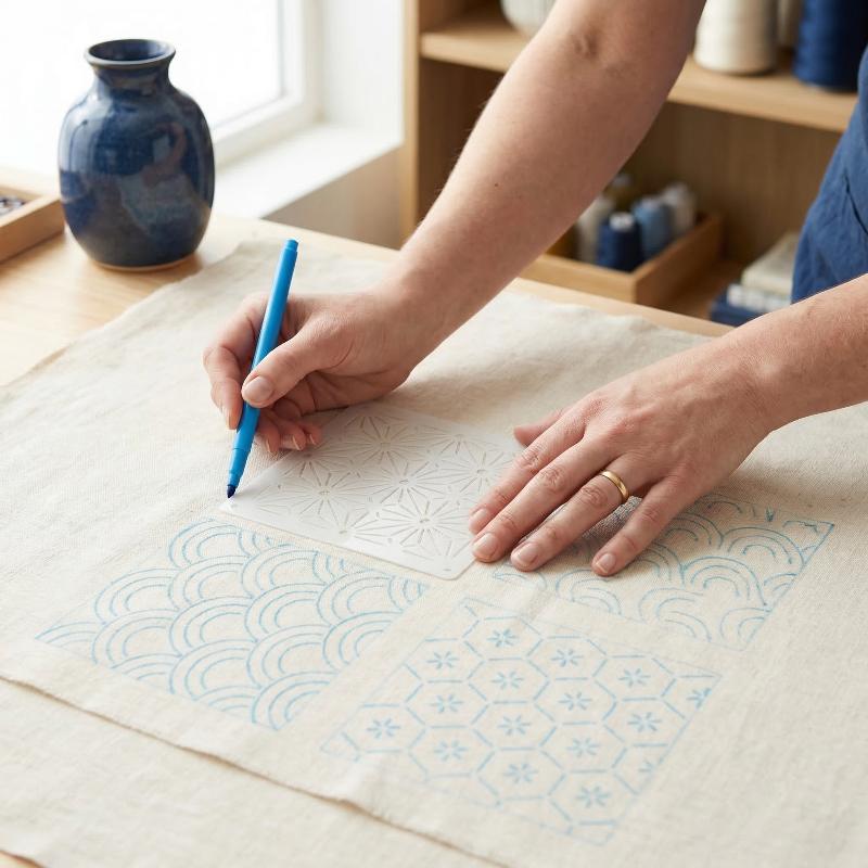 ชุดแม่แบบลายปักซาชิโก แบบนำกลั - Textile Sewing Patterns บทวิจารณ์และราคา