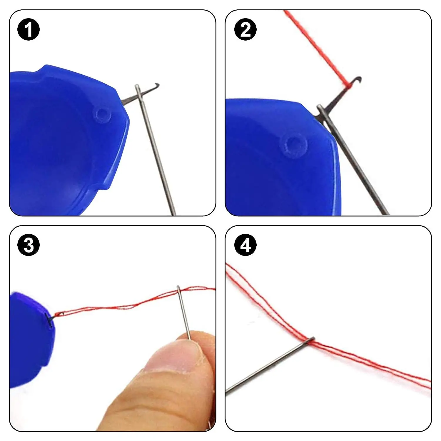 6 ชิ้นเข็มเย็บเครื่องมือสําหรั - Needle Threader Tool บทวิจารณ์และราคา