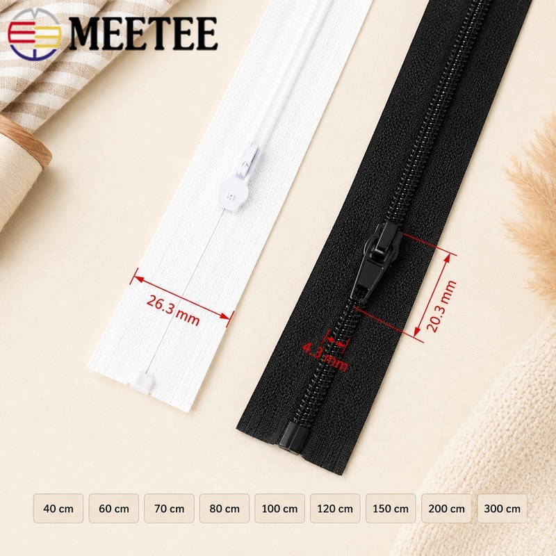 5/10 ชิ้น 40-300 ซม. 3 #   ซิป - Sewing Front Zipper บทวิจารณ์และราคา
